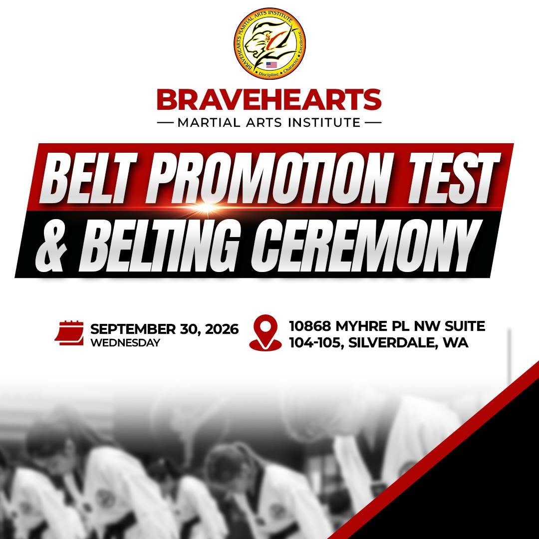 BELT PROMOTION TEST & BELTING CEREMONY